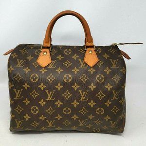 Louis Vuitton Speedy 30 Monogram Canvas Boston Hand Bag Authentic Vintage SP1905